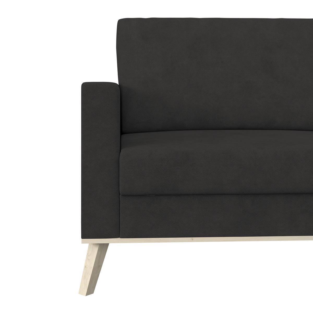Ecksofa Carini - Eichefarben/Creme, Basics, Textil (222/152cm)