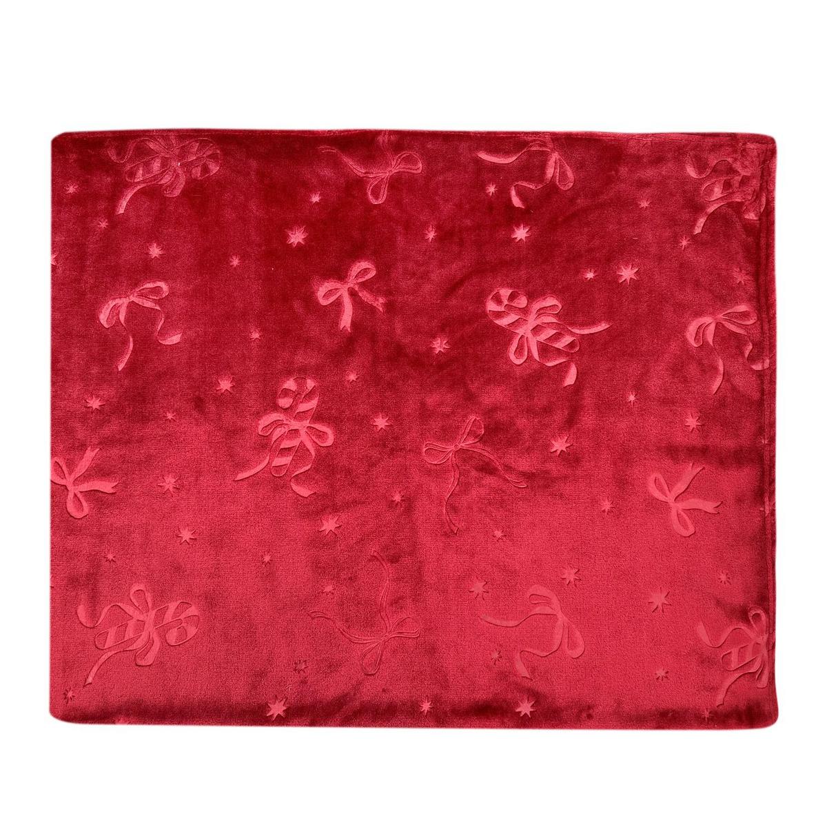 MĚKKÁ DEKA NICOLA - červená, textil (130/170cm) - Mömax