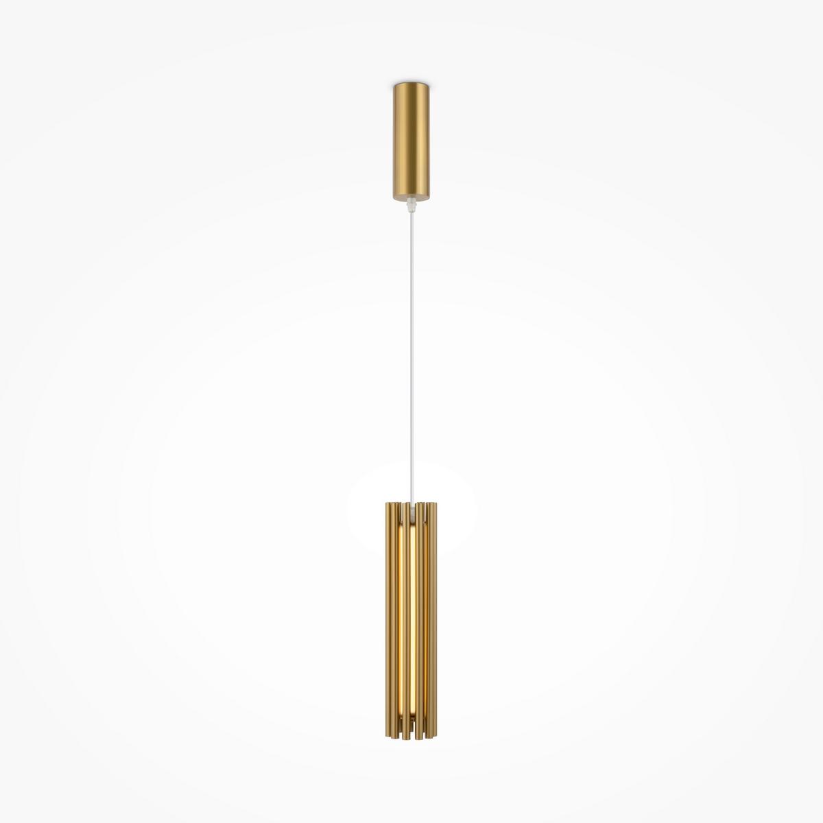 Pendelleuchte Sonata - Messingfarben/Goldfarben, Trend, Kunststoff/Metall (8,1/36cm) - MAYTONI