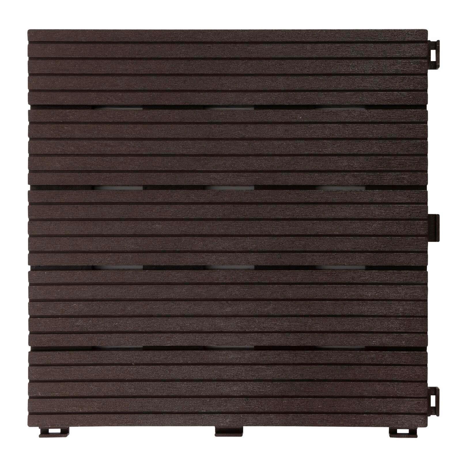 Terrassenfliese Claire ca. 30x30 cm Polypropylen Braun