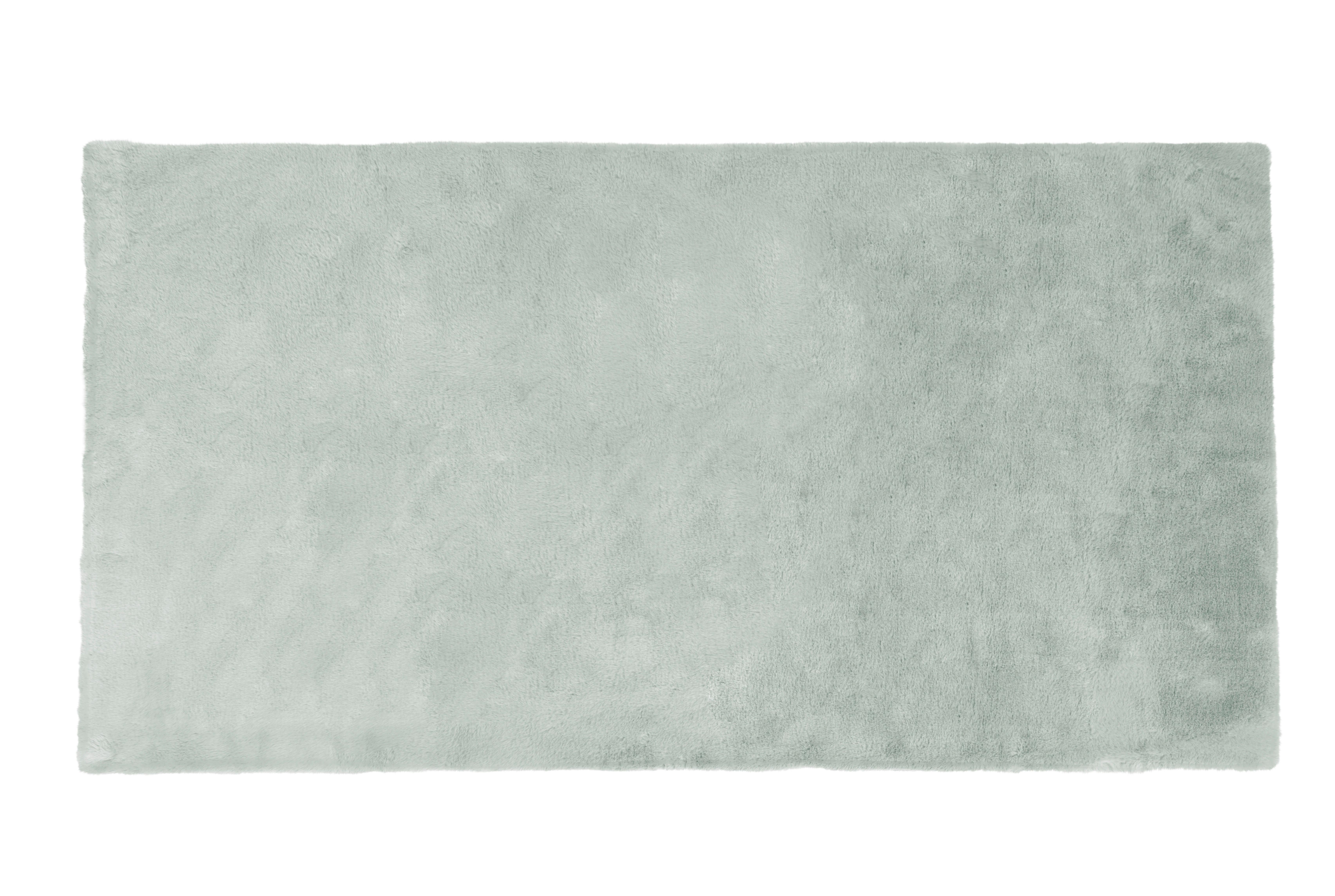 Fellteppich Salbeigrün Kim 80x150 cm, Webpelz - Salbeigrün, MODERN, Textil (80/150cm) - Luca Bessoni