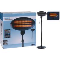 Stand-terrassenstrahler 2000 W Patio Elektro - Schwarz, Basics, Metall (50/210cm)