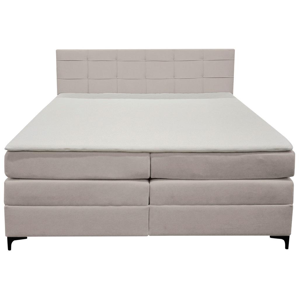 Boxspringbett Mitto Lavagrau 200x200 Cm