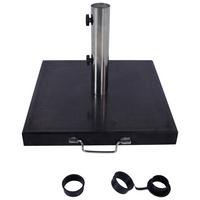 Sonnenschirmständer London - Schwarz, MODERN, Stein/Metall (45/38/45cm) - Beldano