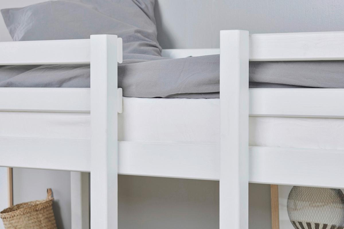 Etagenbett Eco Dream Jumbo Weiß, Lf: Ca. 90x200 Cm - Weiß, MODERN, Holz (90/200cm) - MID.YOU