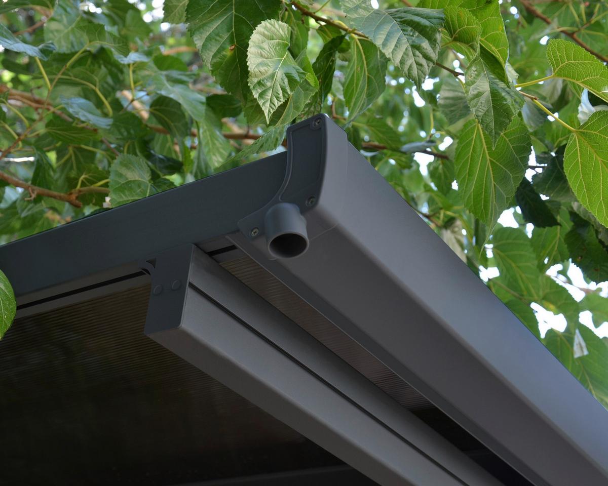 Carport Carport Verona - Anthrazit/Bronzefarben, Basics, Kunststoff/Metall (218/297/500cm)