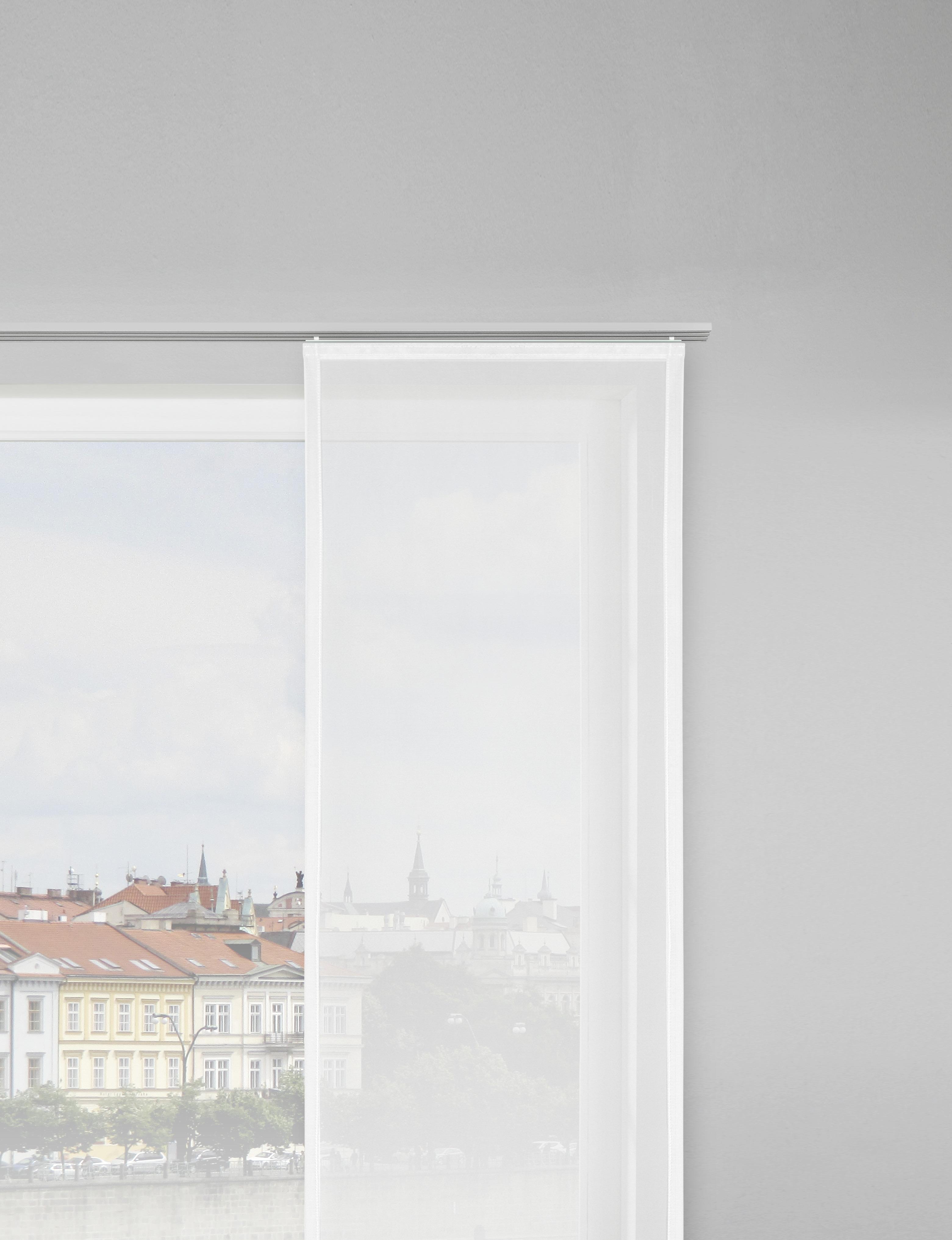 PANELOVÝ ZÁVES VICKY - biela, Konventionell, textil (60/245cm) - Modern Living