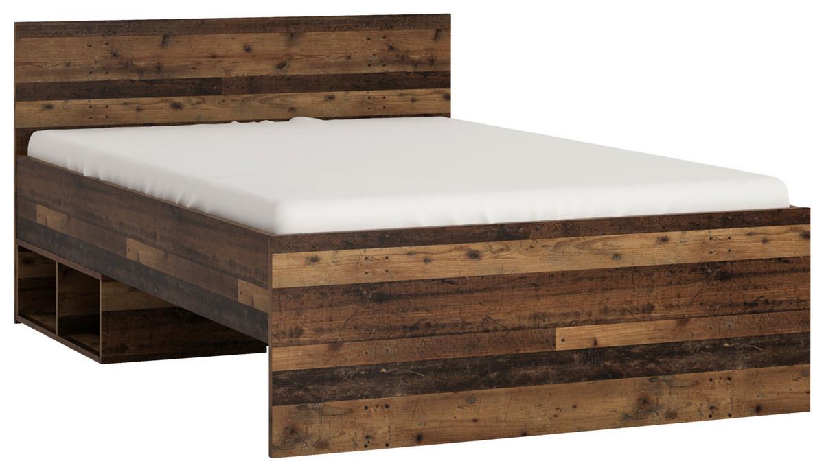 Gyerek Ágykeret Nubi 120/200 Cm - ótölgy/sötétszürke, Modern, faalapú anyag (120/200cm)