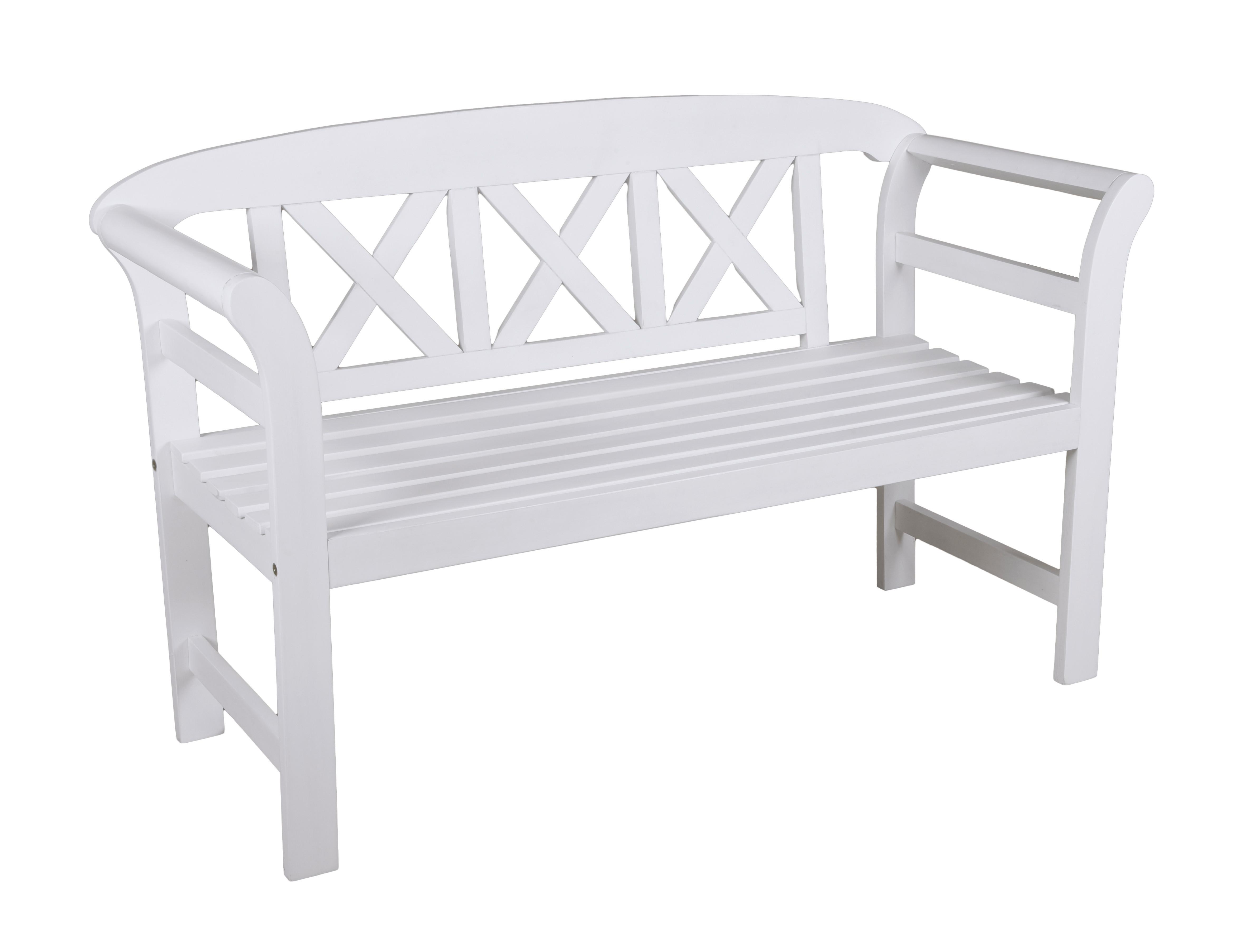 Gartenbank Eukalyptusholz 2-Sitzer Vancouver - Eukalyptusholzfarben, Basics, Holz (128/80/51cm) - Gardenson