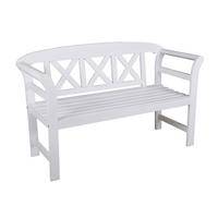 Gartenbank Eukalyptusholz 2-Sitzer Vancouver - Eukalyptusholzfarben, Basics, Holz (128/80/51cm) - Gardenson