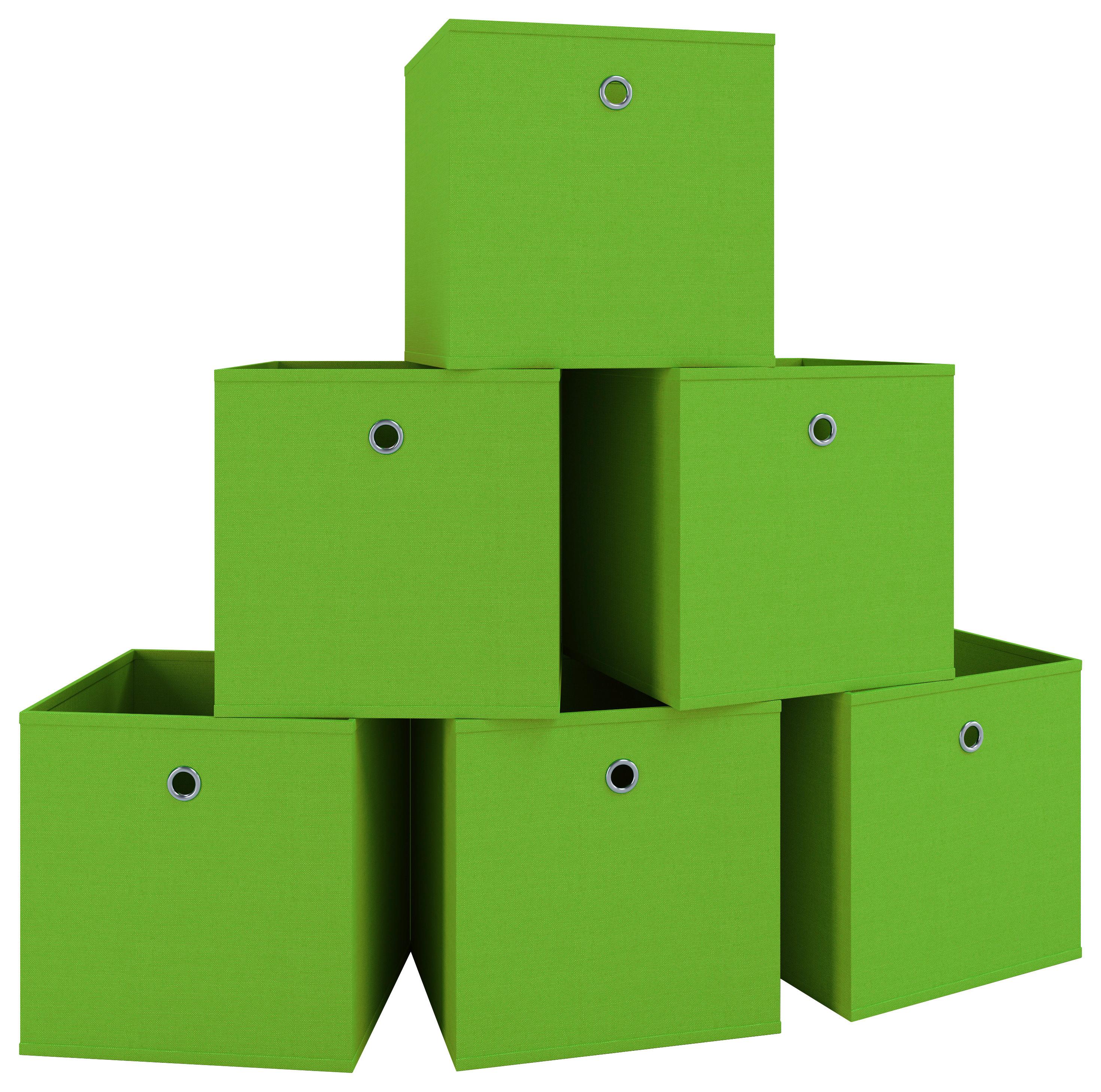 Faltbox Boxas Grün B: 27 cm - Grün, Basics, Kunststoff (27/28/27cm) - MID.YOU