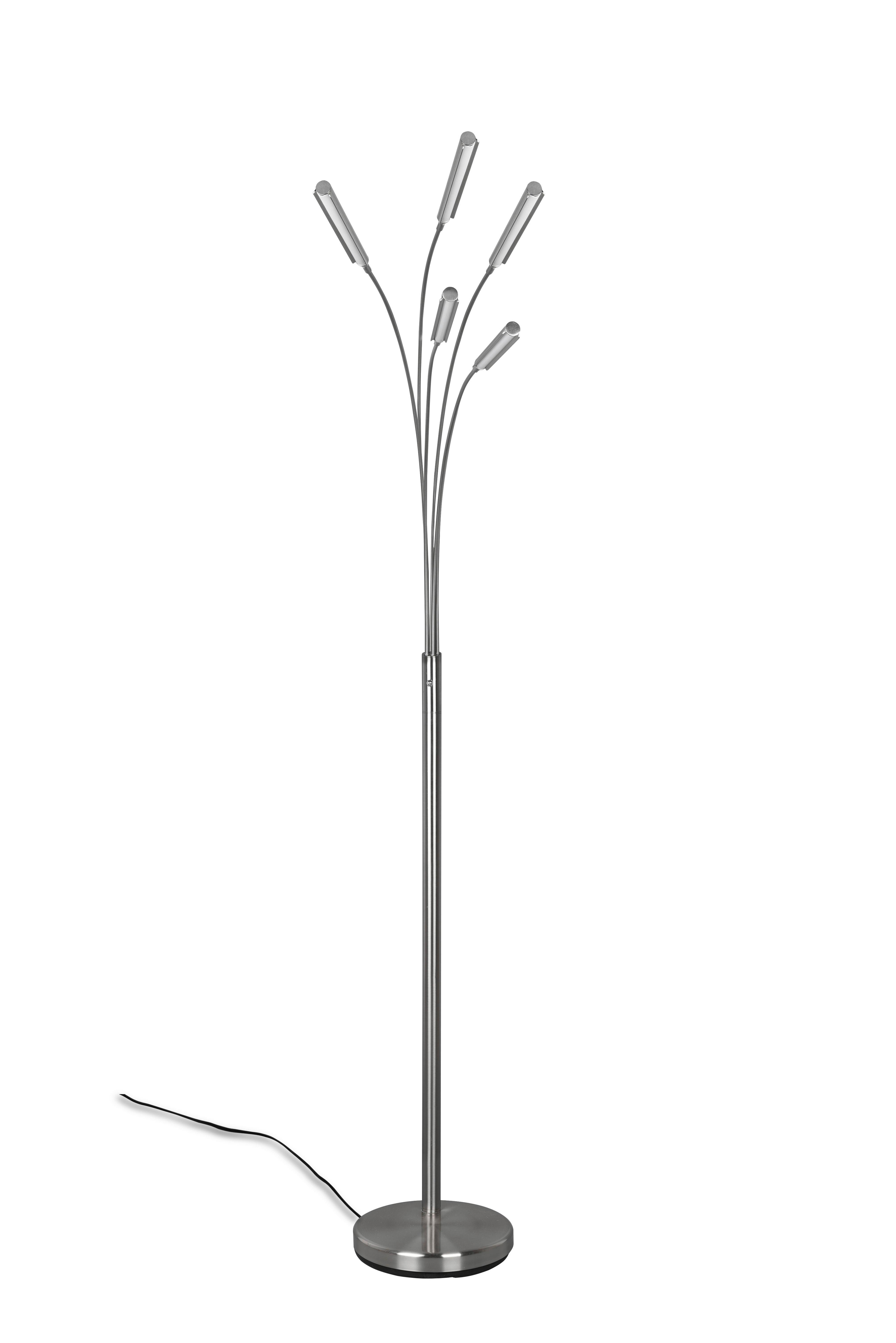 LED-Stehleuchte R41031507 Reed - Nickelfarben, Design, Metall (30,5/195/85,7cm)