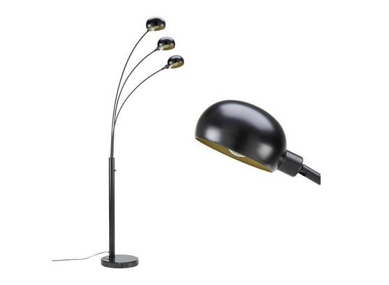 Stojacia Lampa Dorian - čierna, Štýlový, kov (110/210cm) - Premium Living Stojacia Lampa Dorian - čierna, Štýlový, kov (110/210cm) - Premium Living