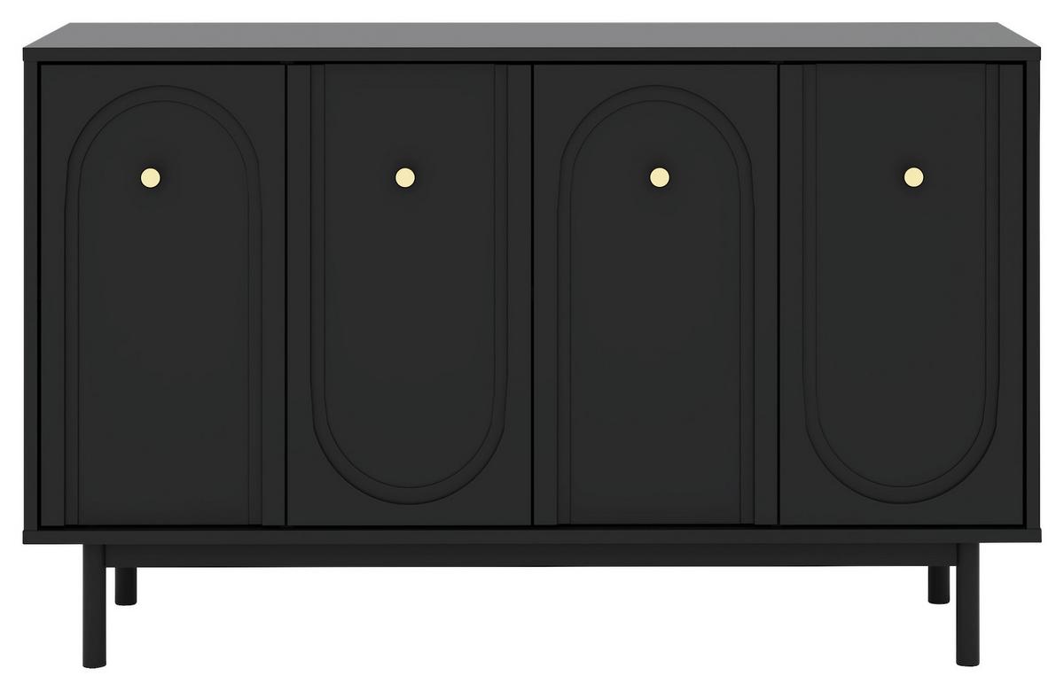 Stuhl Today Schwarz/beige B: 44 Cm - Beige/Schwarz, Design, Kunststoff/Metall (44/90/56cm) - Livetastic