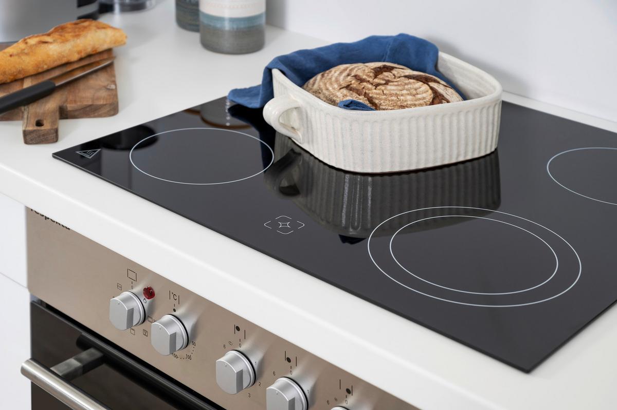 Küchenzeile Mit Geräten 210 Cm Schwarz Hochglanz - Schwarz/Weiß, KONVENTIONELL, Holzwerkstoff (210cm) - Respekta