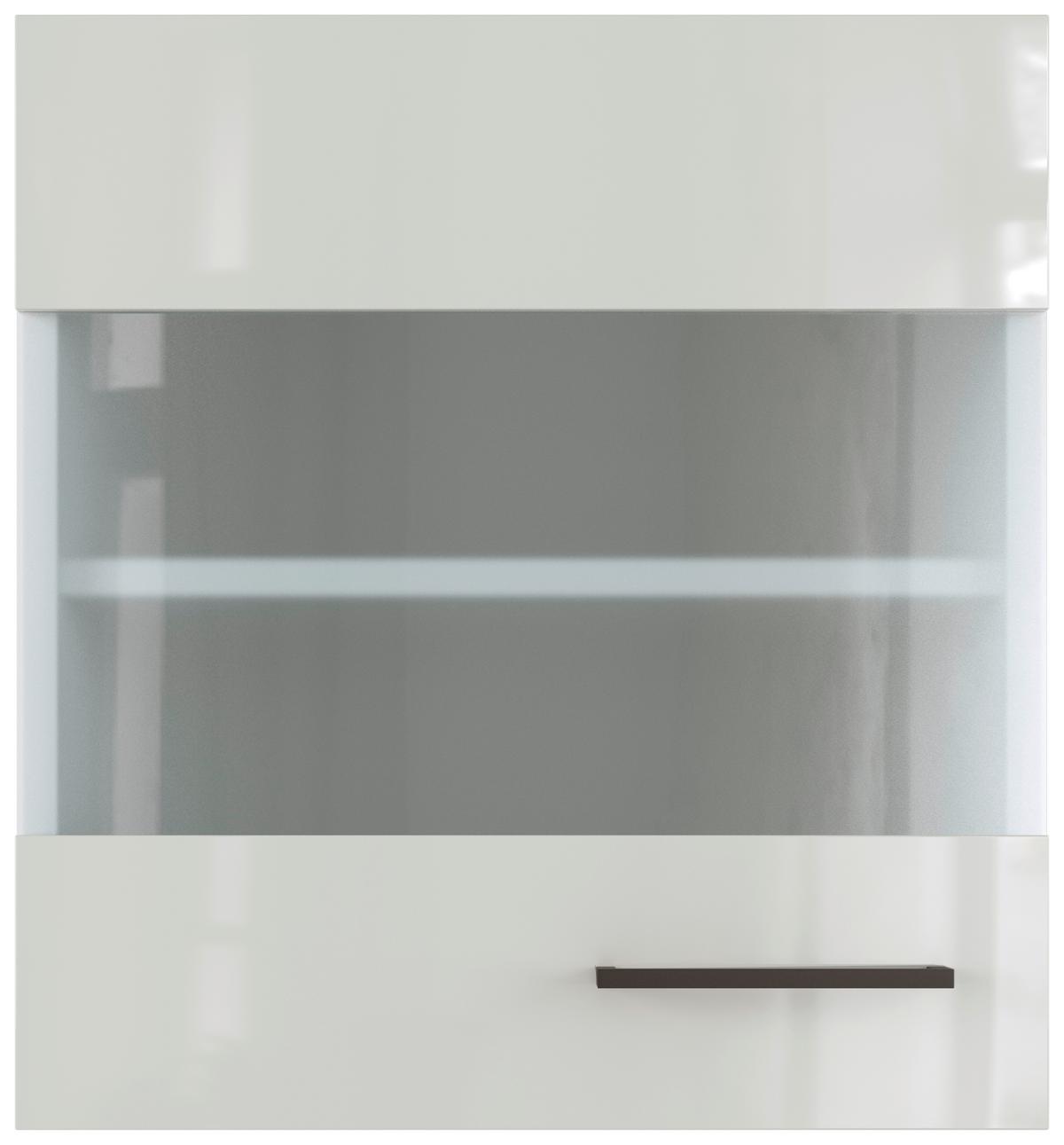 Kuchyňská horní skříňka LEVI LEVI - šedá/černá, Moderní, kov/kompozitní dřevo (50/54/32cm) - FlexWell
