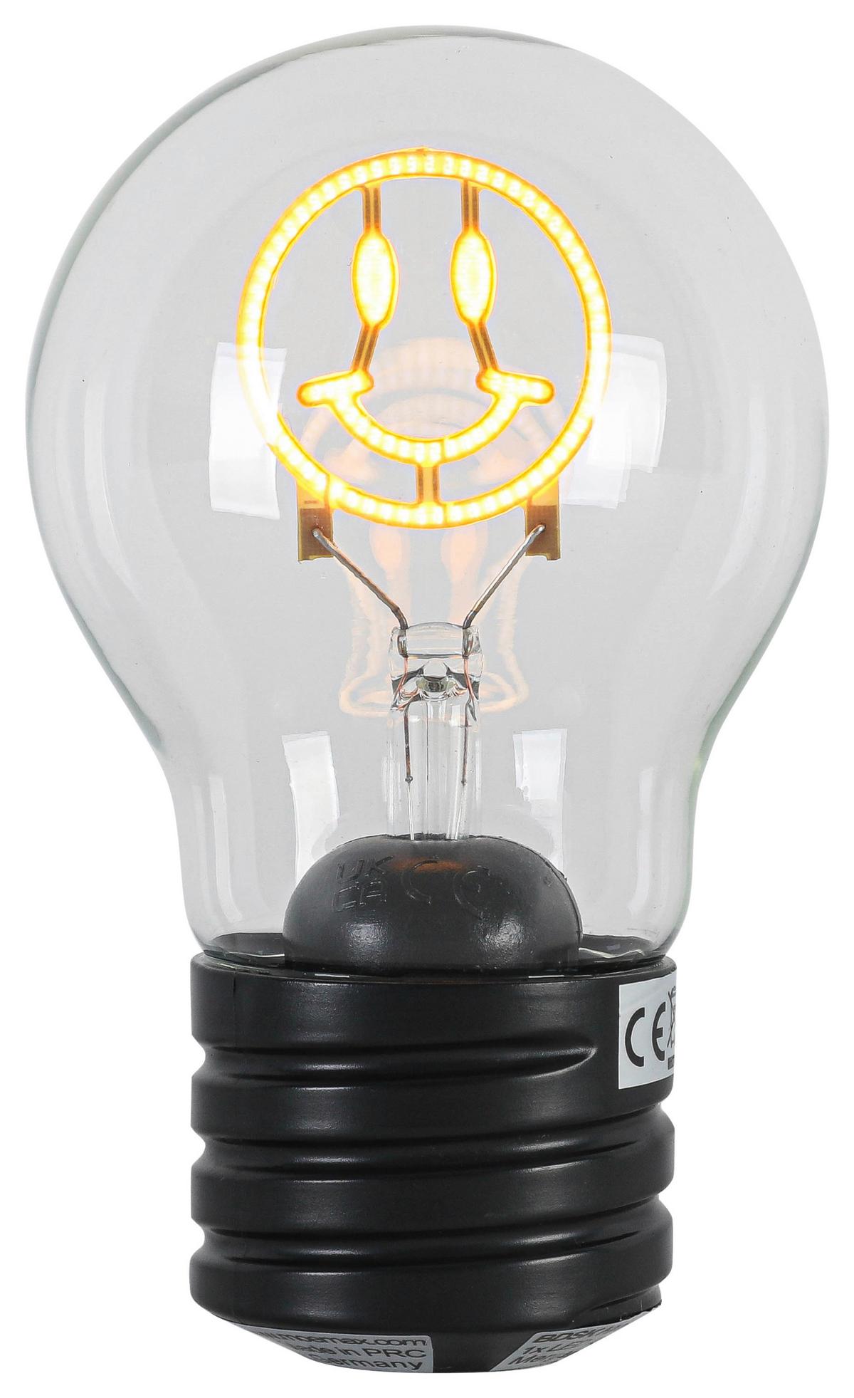 DEKORAČNÍ LED SVÍTIDLO BIRNI - černá/průhledné, Moderní, kov/plast (7/12cm) - Mömax