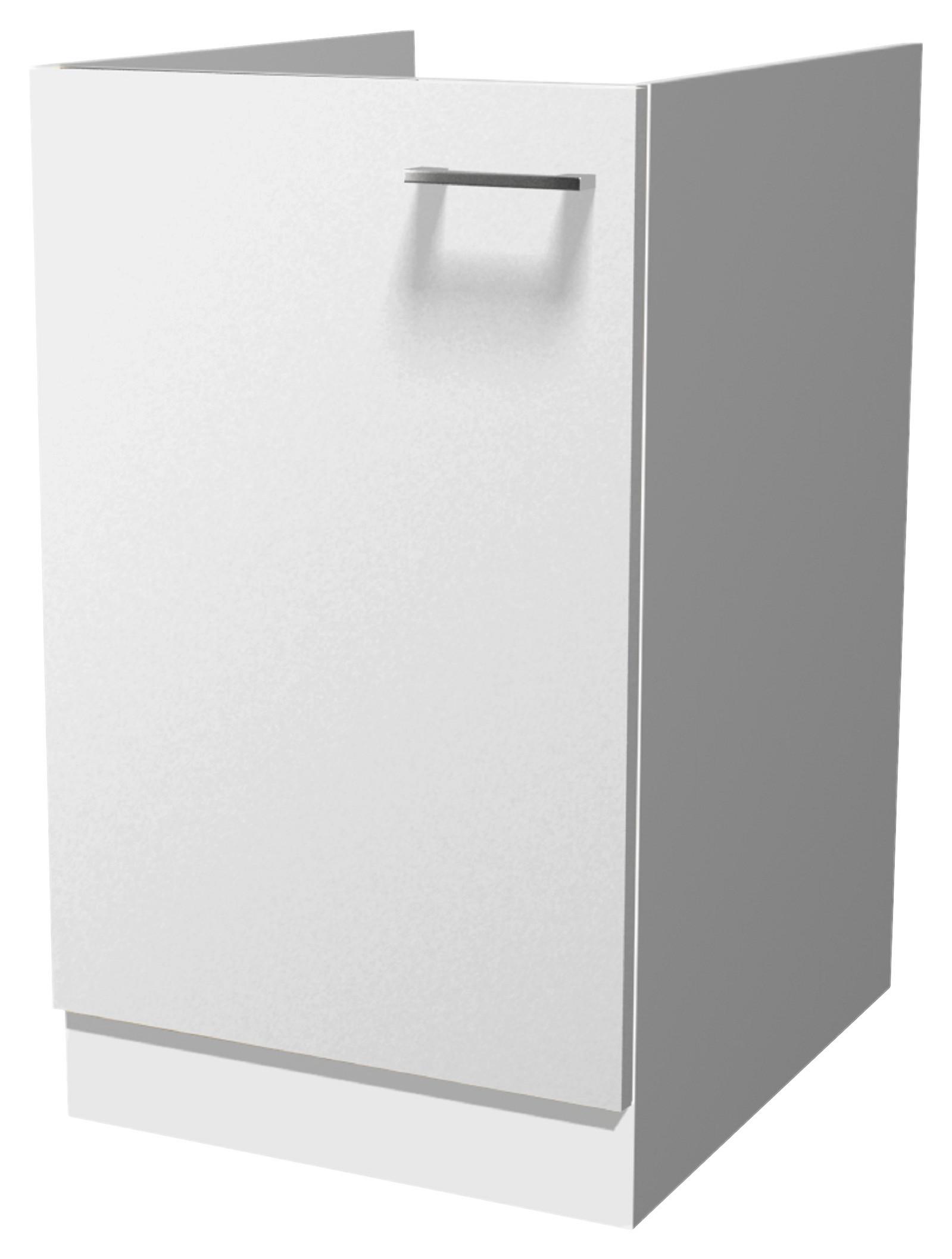 Spülenunterschrank Lucca Weiß B: 50 Cm - Weiß, KONVENTIONELL, Holzwerkstoff (50/82/57cm) - FlexWell