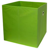 Skládací Krabice Cubi - zelená, Moderní, kompozitní dřevo/textil