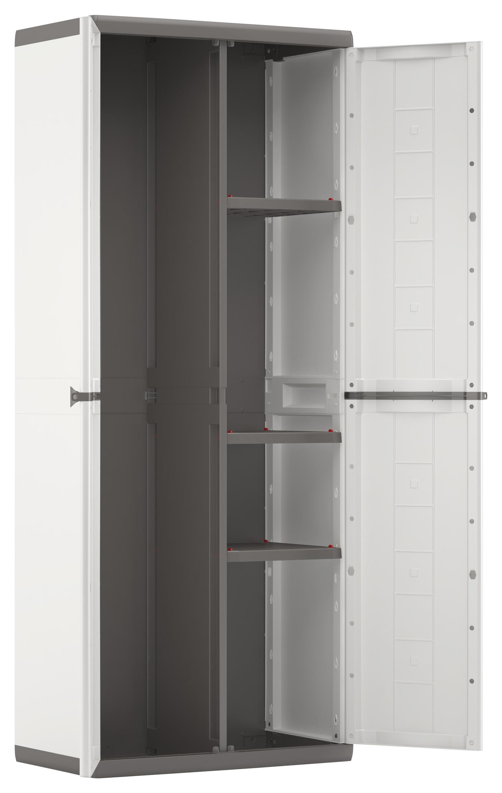 Plastová Skříň Jolly Utility - světle šedá/antracitová, Konvenční, plast (68/166/39cm)