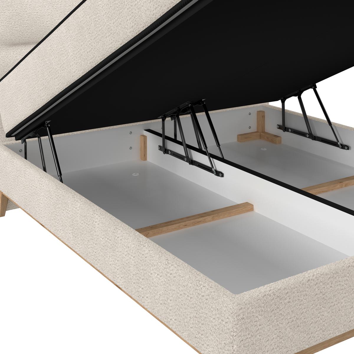 Boxbett Smile inkl. Matratze 160x200 - Creme, KONVENTIONELL, Holz/Holzwerkstoff (160/200cm) - James Wood