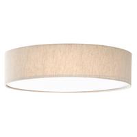 LED-Deckenleuchte 60930119 Conny - Beige/Weiß, KONVENTIONELL, Kunststoff/Textil (50/18cm)