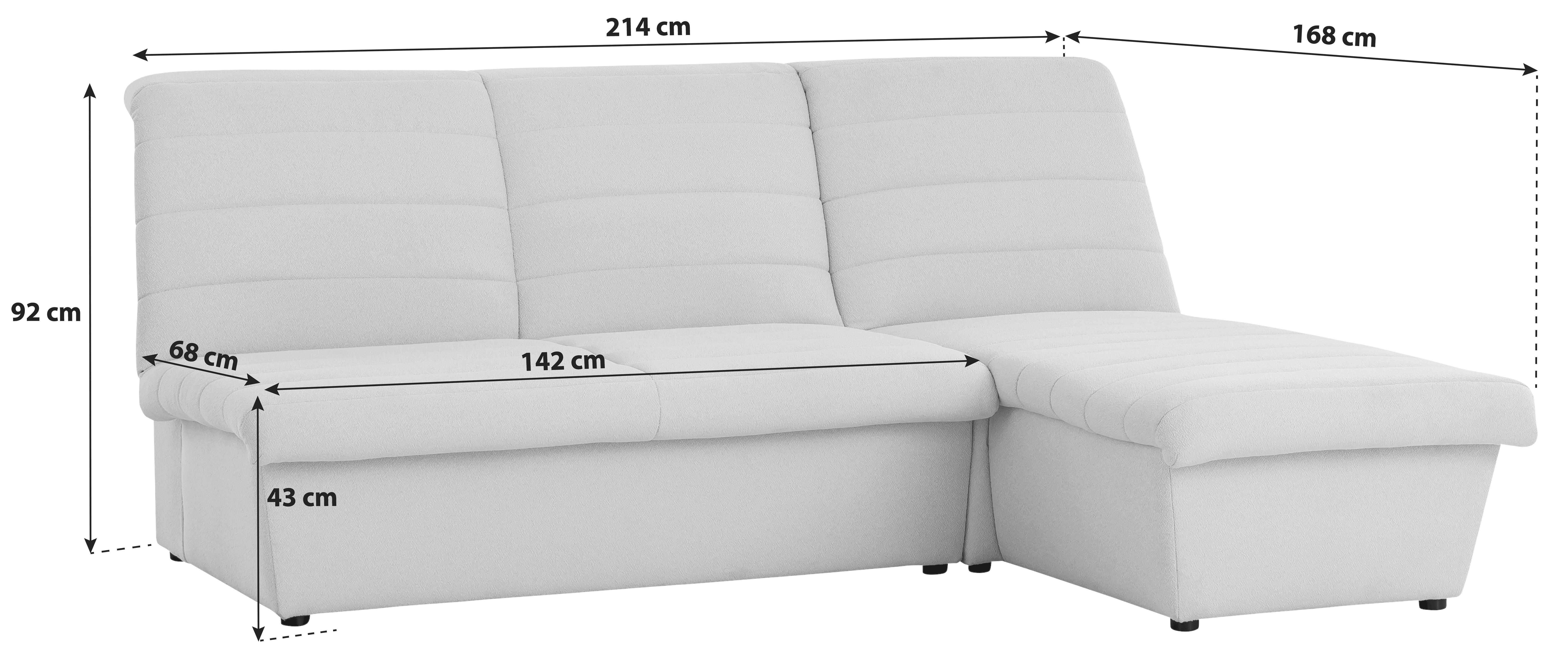 Ecksofa Looks Viii - Dunkelgrün/Schwarz, Design, Textil (214/168cm) - LOOKS by W.Joop