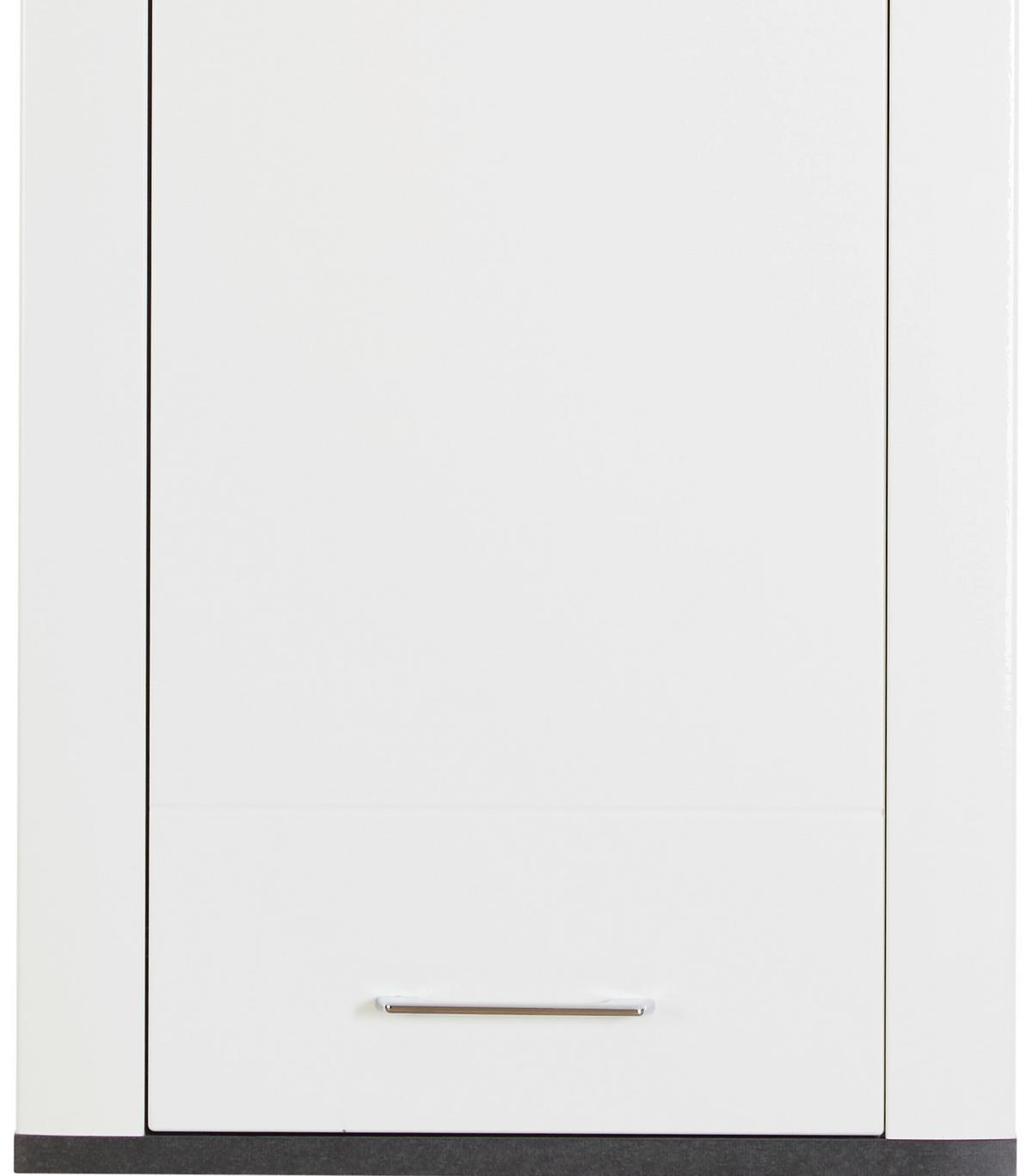 Függesztett Elem Alassio - grafitszürke/fehér, Modern, faalapú anyag (54,7/118,5/34cm) - Luca Bessoni