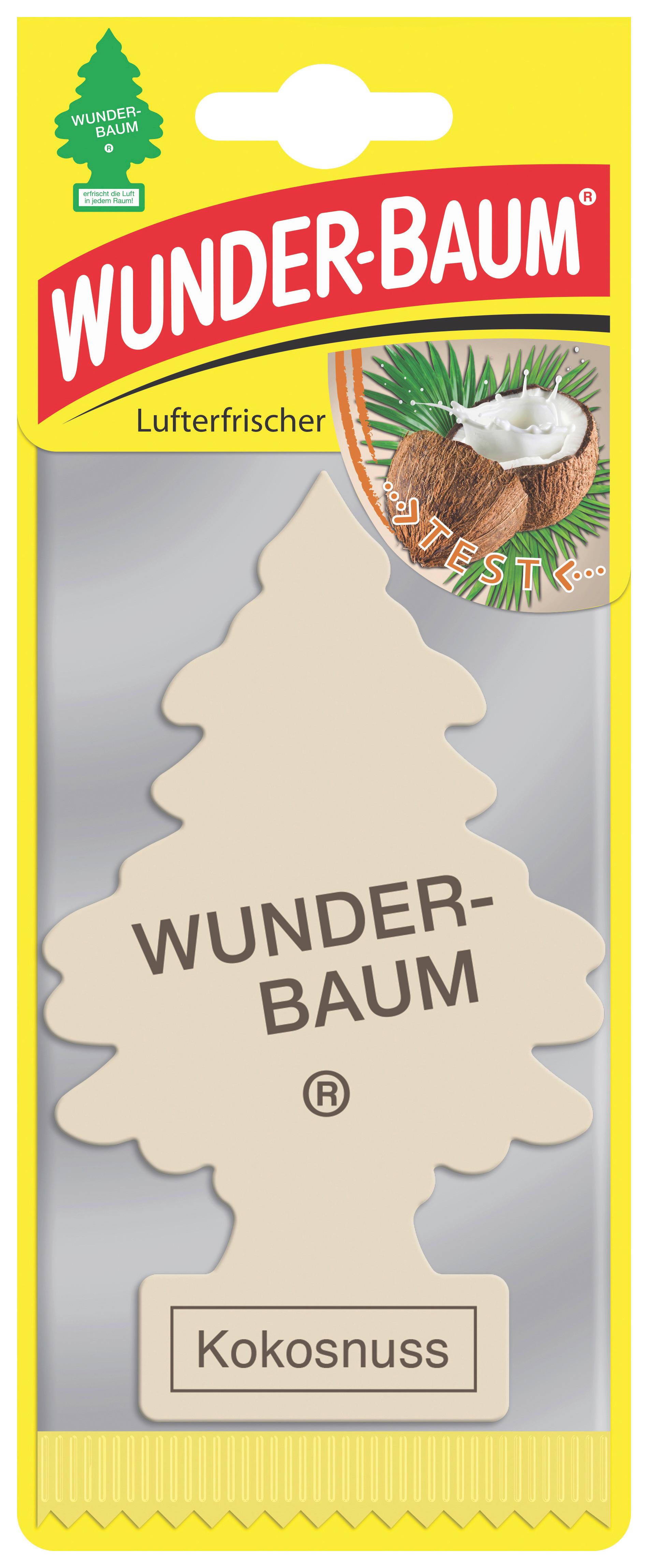 Wunderbaum Zum Aufhängen Kokosnuss Duft 1 Stk - Beige, MODERN, Karton (8/19/0,5cm) - Wunderbaum