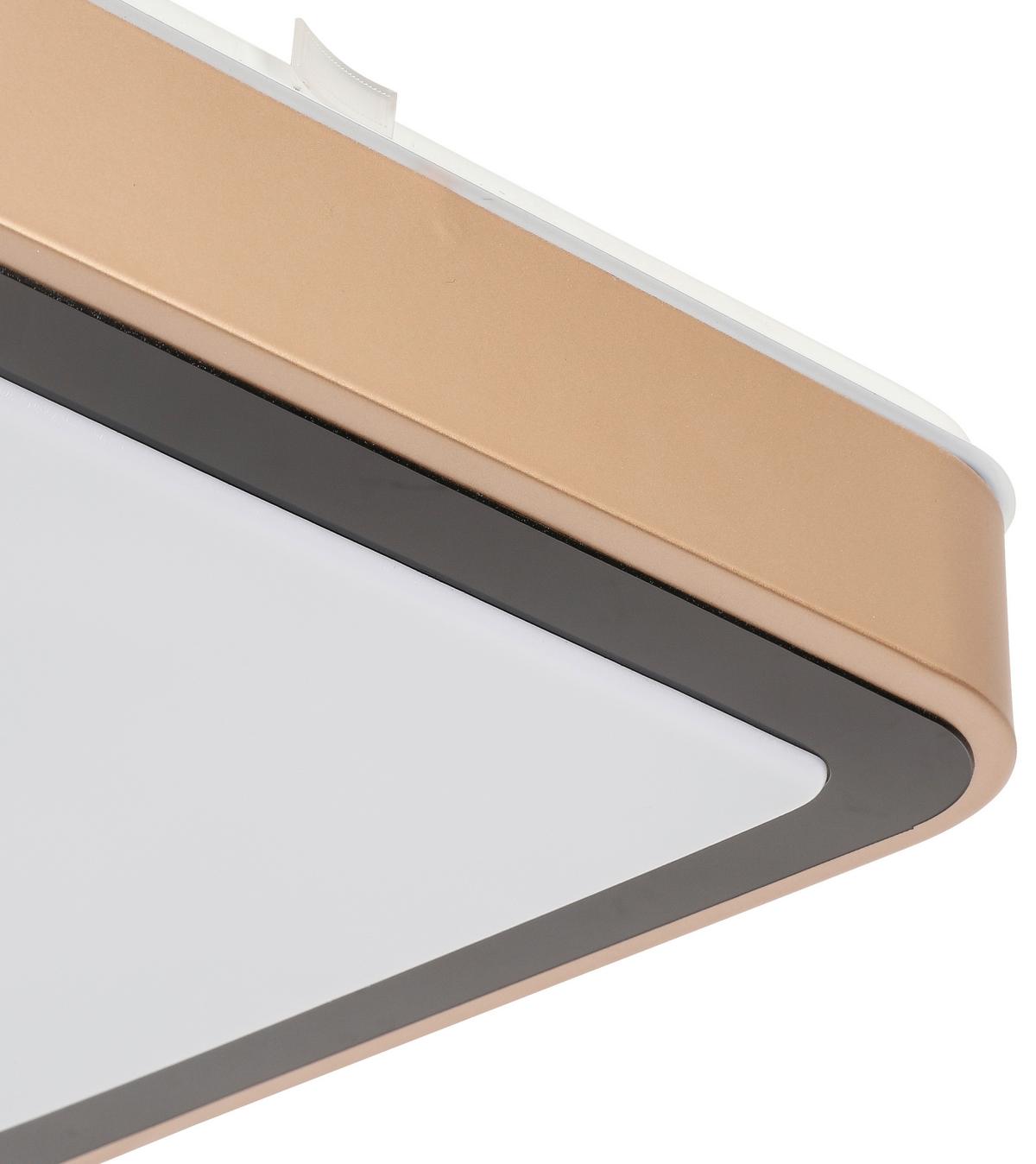 STROPNÍ LED SVÍTIDLO RONDO - bílá/černá, Romantický / Rustikální, kov/plast (27/27/8cm) - Modern Living