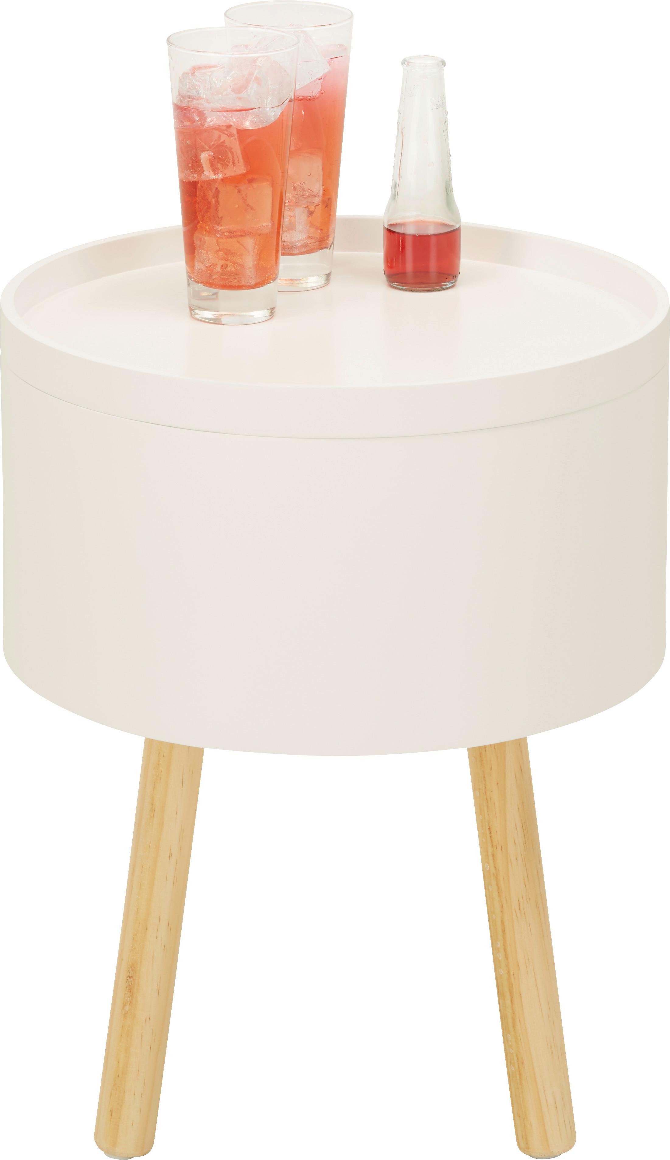 Odkladací Stolík Alena - farby dubu/hnedá, Moderný, drevo/kompozitné drevo (38/38/45cm) - Modern Living