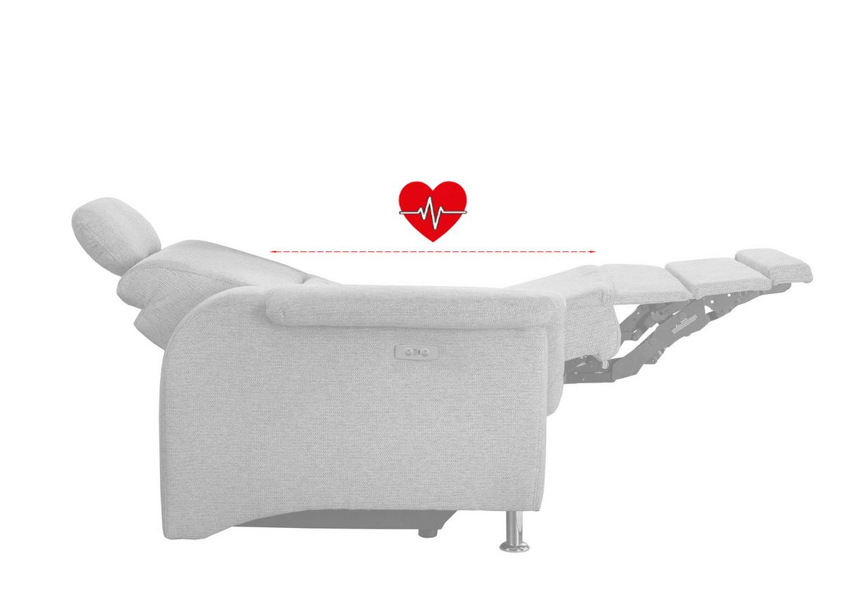 Ecksofa Parole Hellblau S: 236x275 Cm - Chromfarben/Hellblau, MODERN, Textil (236/275cm) - Livetastic