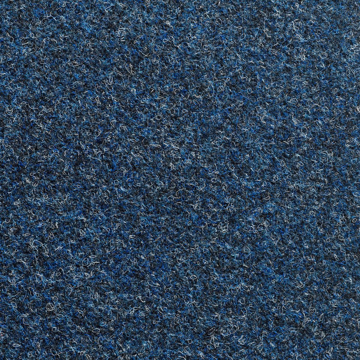 Teppichfliese Blau Solid Vel 50x50 Cm Florhöhe 4 Mm - Basics, Textil (50/50cm)