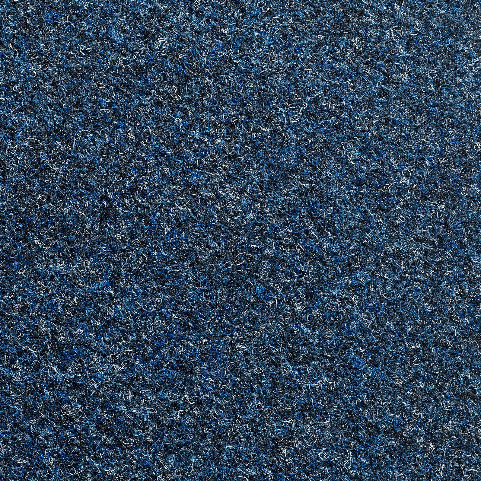 Teppichfliese Blau Solid Vel 50x50 Cm Florhöhe 4 Mm