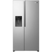 Side-By-Side Edelstahlfarben B: 91,1cm - Edelstahlfarben, Trend, Glas/Kunststoff (91,1/178,6/61,5cm) - Hisense