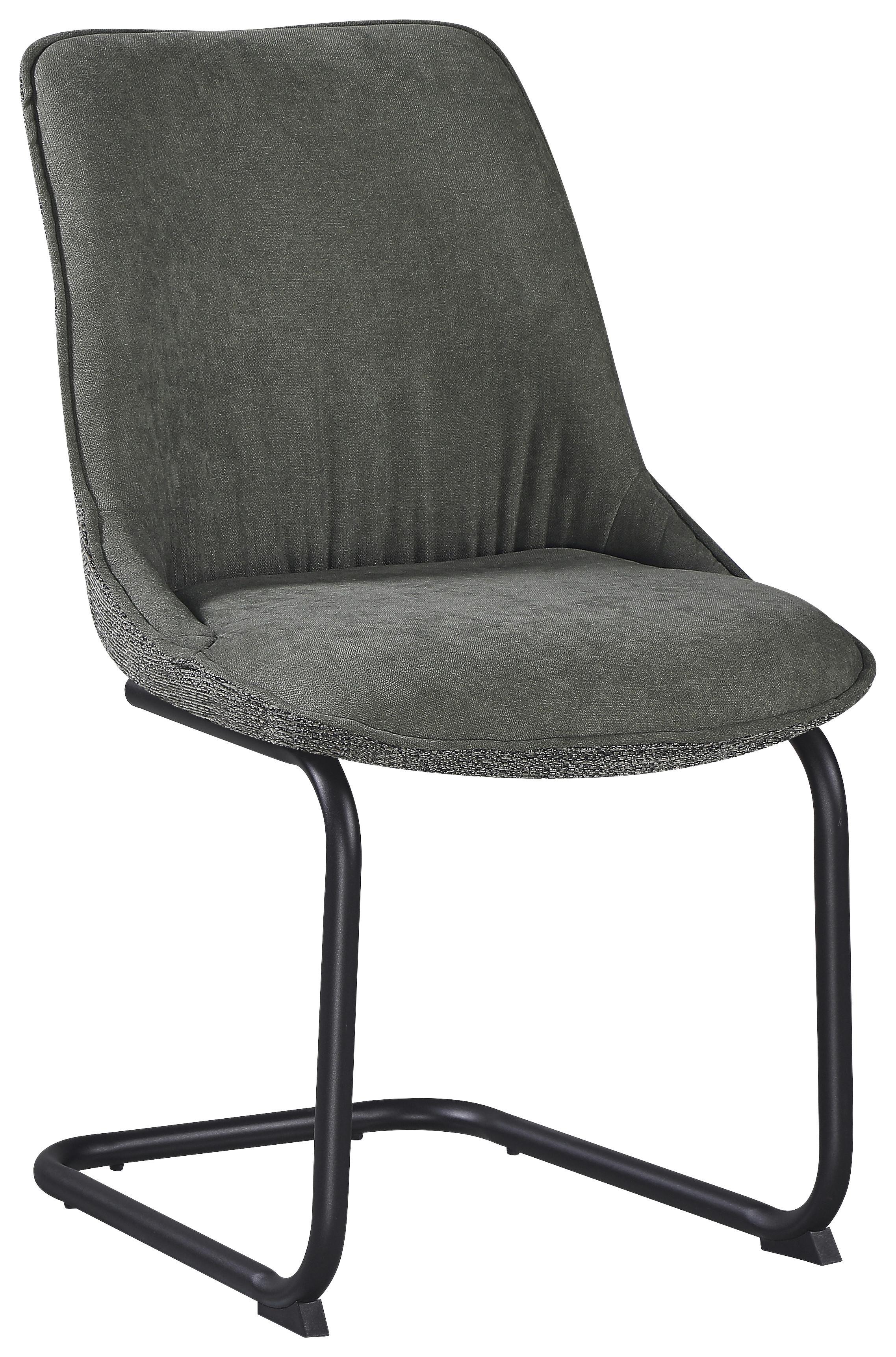 ŽIDLE NOVA - černá/zelená, Moderní, kov/textil (51/86/59cm) - Premium Living