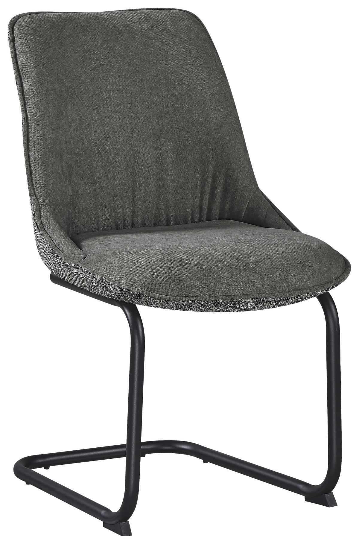 ŽIDLE NOVA - černá/zelená, Moderní, kov/textil (51cm) - Premium Living