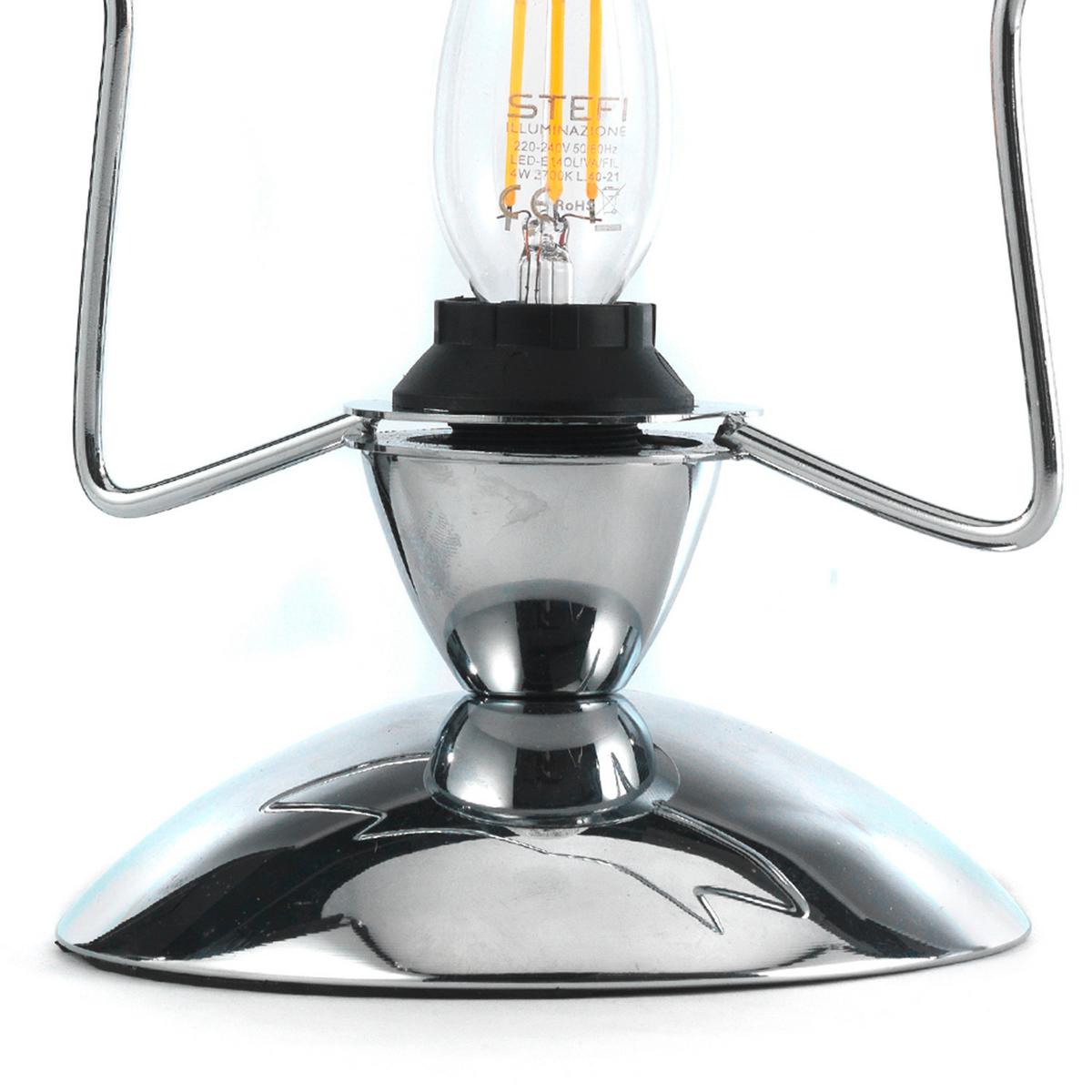 Kindertischleuchte 4983/L - Chromfarben, Design, Metall (27/12/40cm)