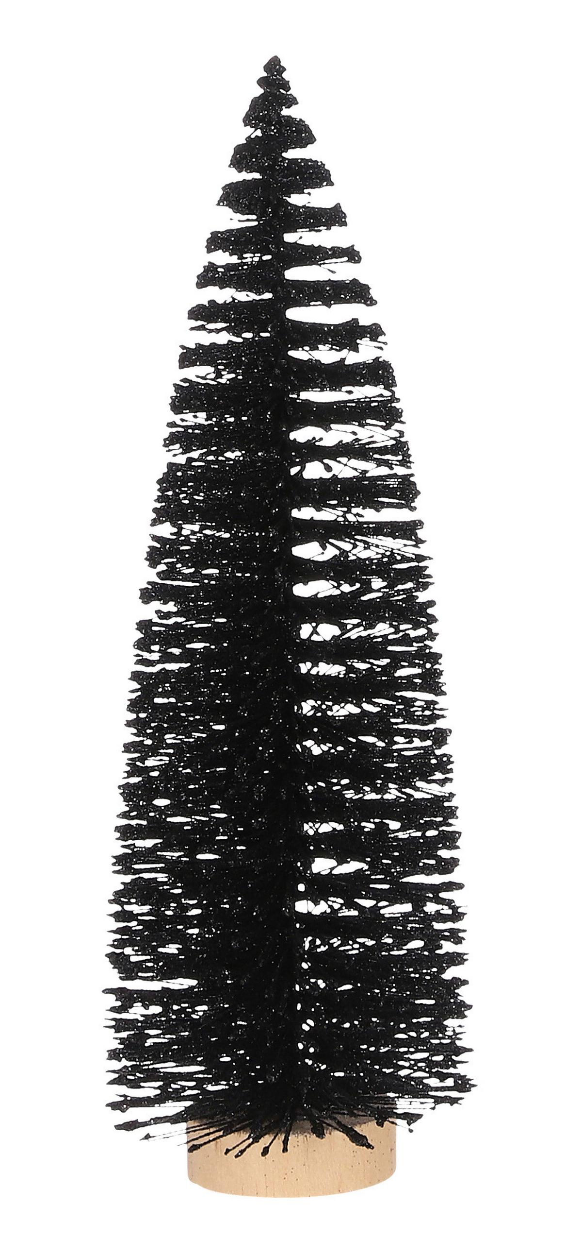 Dekorační stromek V: 32 cm - černá, Konvenční, plast (10/32cm) - Modern Living