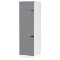 GESCHIRRSCHRANK FASOLA - Anthrazit/Weiß, Trend, Holzwerkstoff/Kunststoff (60/207/57cm) - MID.YOU