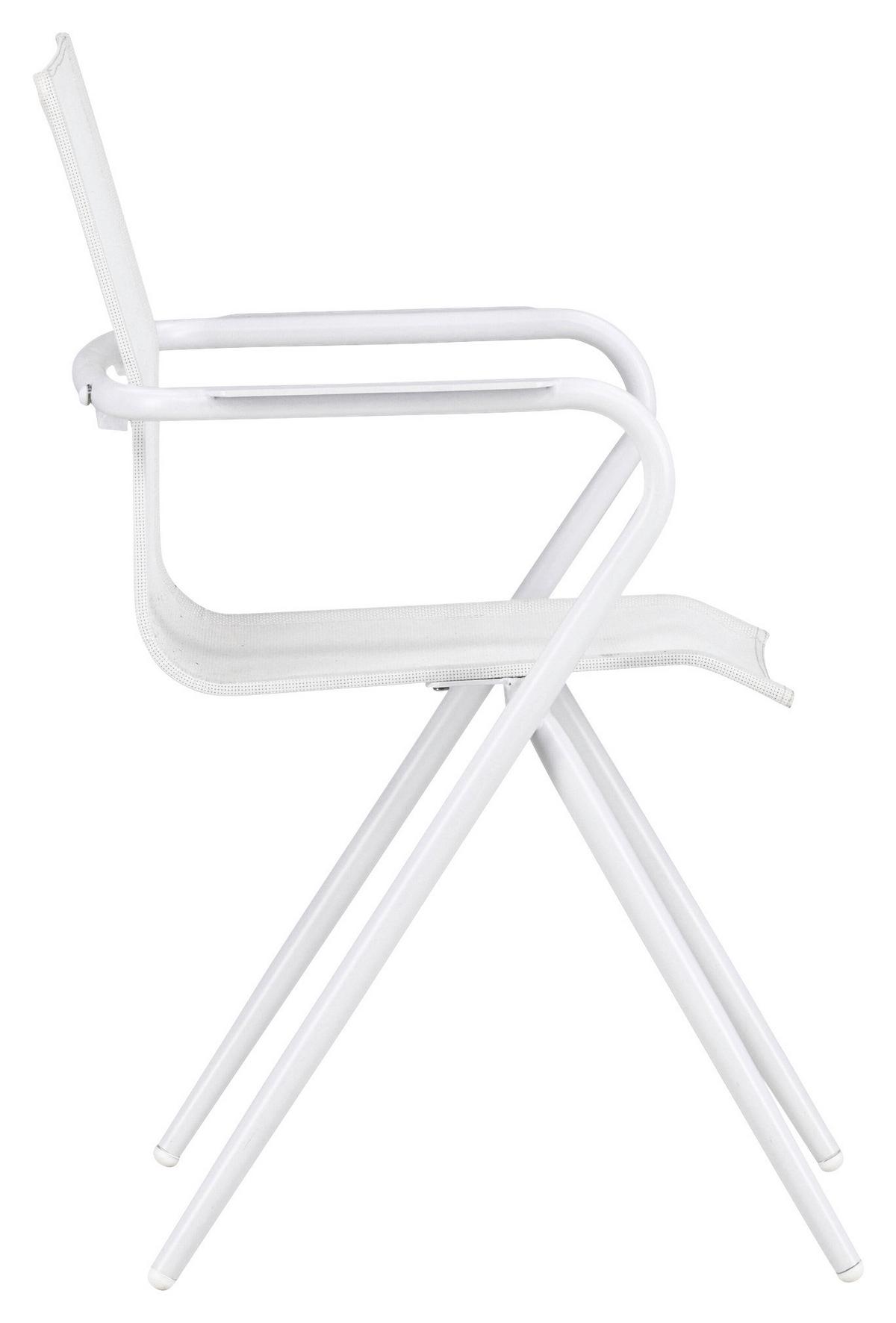 Stapelsessel Aluminium - Weiß, KONVENTIONELL, Metall (58/86/63cm) - Gardenson