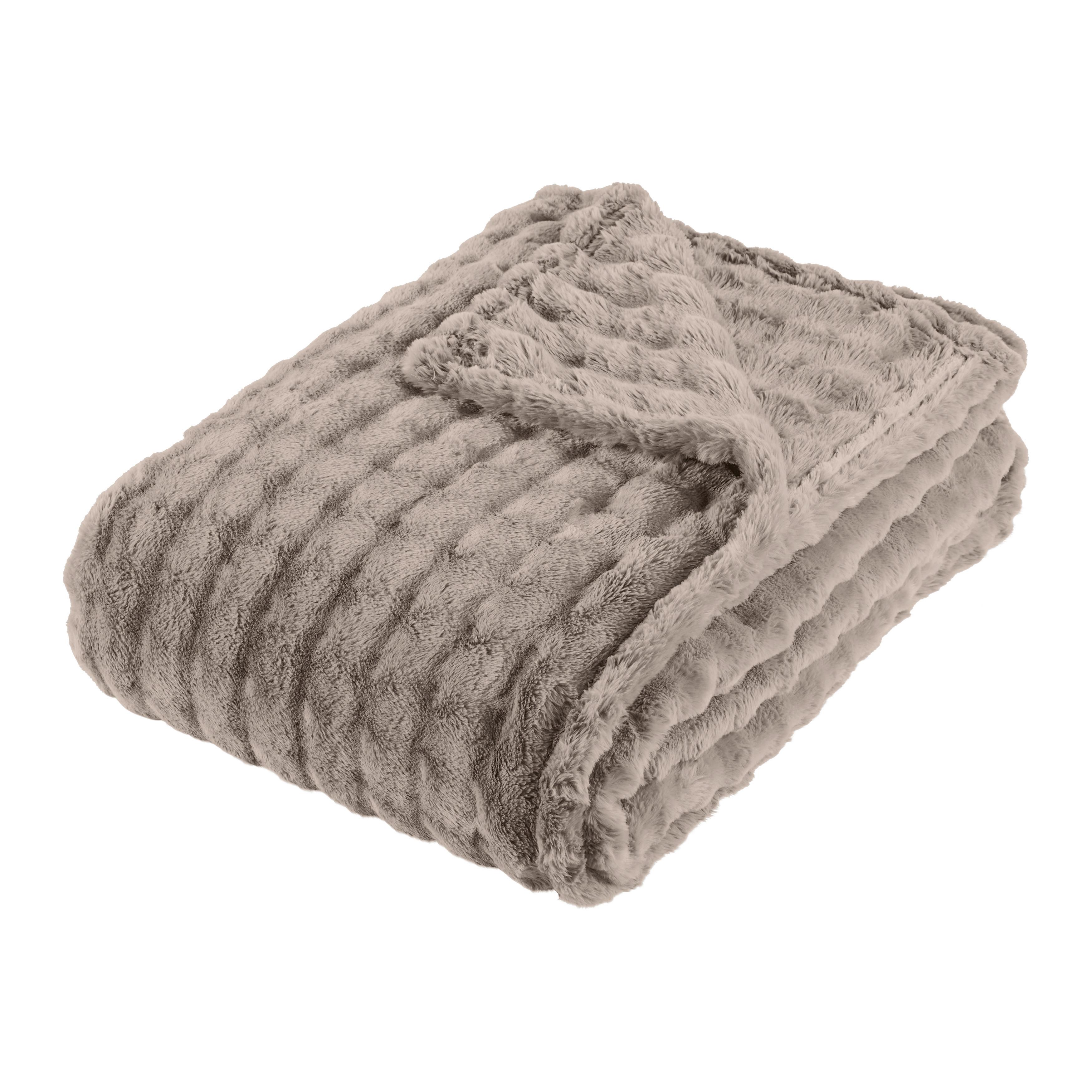 DEKA BUBBLE - svetlohnedá, textil (150/200cm) - Mömax