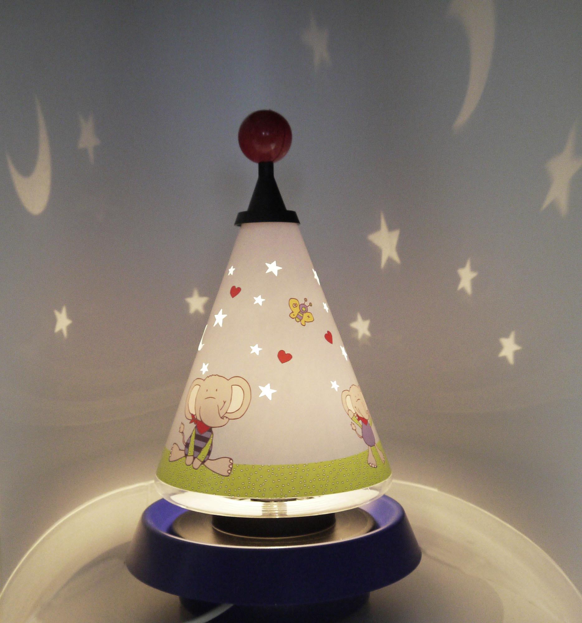 Tischlampe Lolo Lombardo Bla/Gelb für Kinder