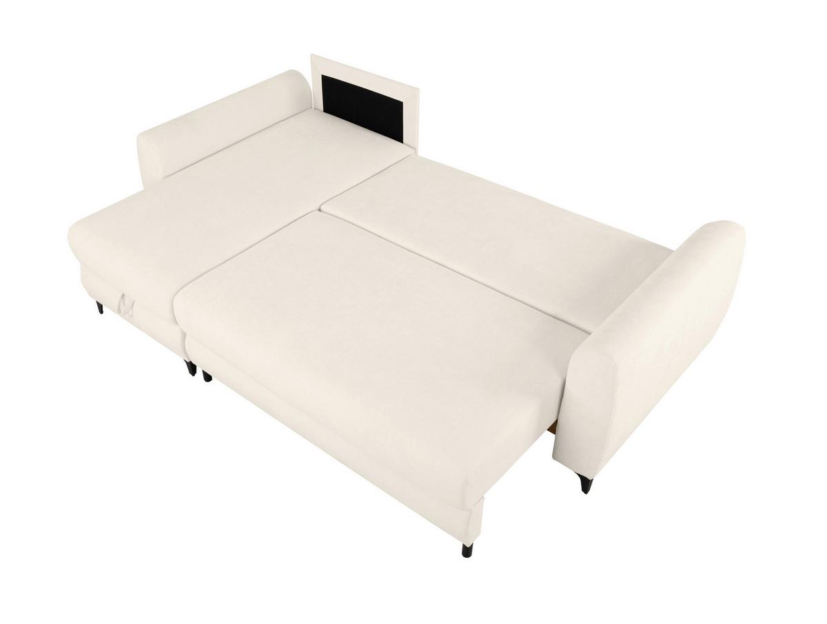Ecksofa Moli, Creme S: 236x148 cm - Creme/Schwarz, Design, Textil (236/148cm) - MID.YOU