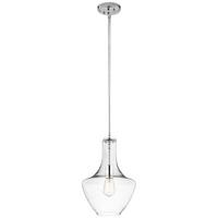 HÄNGELEUCHTE KL-EVERLY-P-S-CH - Chromfarben, Design, Glas/Metall (26.8/61.5cm) - Elstead Lighting