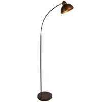 Stehleuchte Uit - Rostfarben/Messingfarben, KONVENTIONELL, Metall (50/23/155cm)