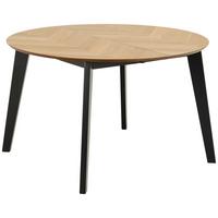 Rozkladací jedálenský stôl GEORGETOWN 120-198 - černá/barvy dubu, Trend, dřevo/kompozitní dřevo (120/120/74,5cm) - MID.YOU