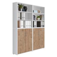 Office Edition B: 168,6 cm Eichefarben/Weiß - Eichefarben/Weiß, MODERN, Holzwerkstoff (168,8/227,2/33cm) - MID.YOU