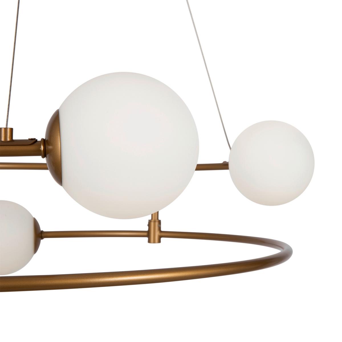 Pendelleuchte Balance - Goldfarben, Basics, Glas/Metall (61/24,5/61cm) - MAYTONI