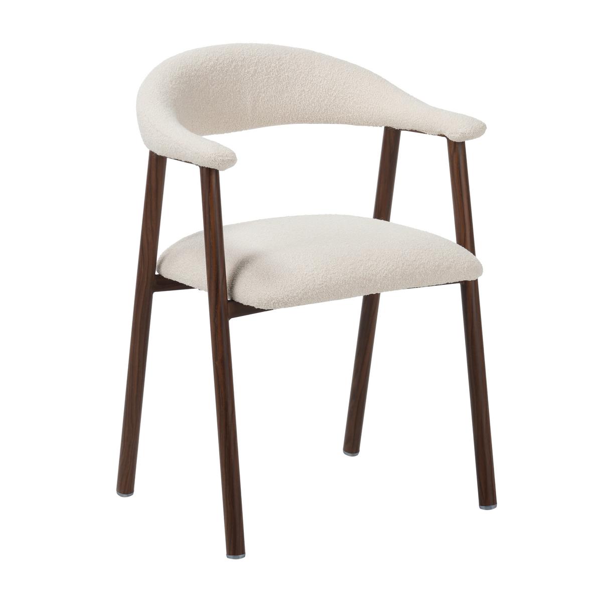 ARMLEHNSTUHL-SET Suki Elfenbein B: 55cm - Elfenbein, MODERN, Textil/Metall (55/82/55cm) - Livetastic